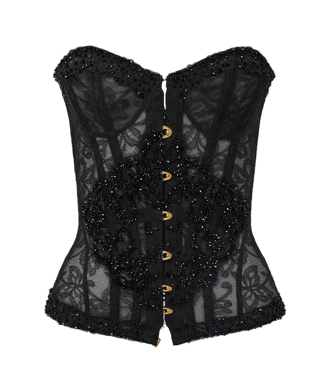 AGENT PROVOCATEUR Черный кружевной корсет, фото 1