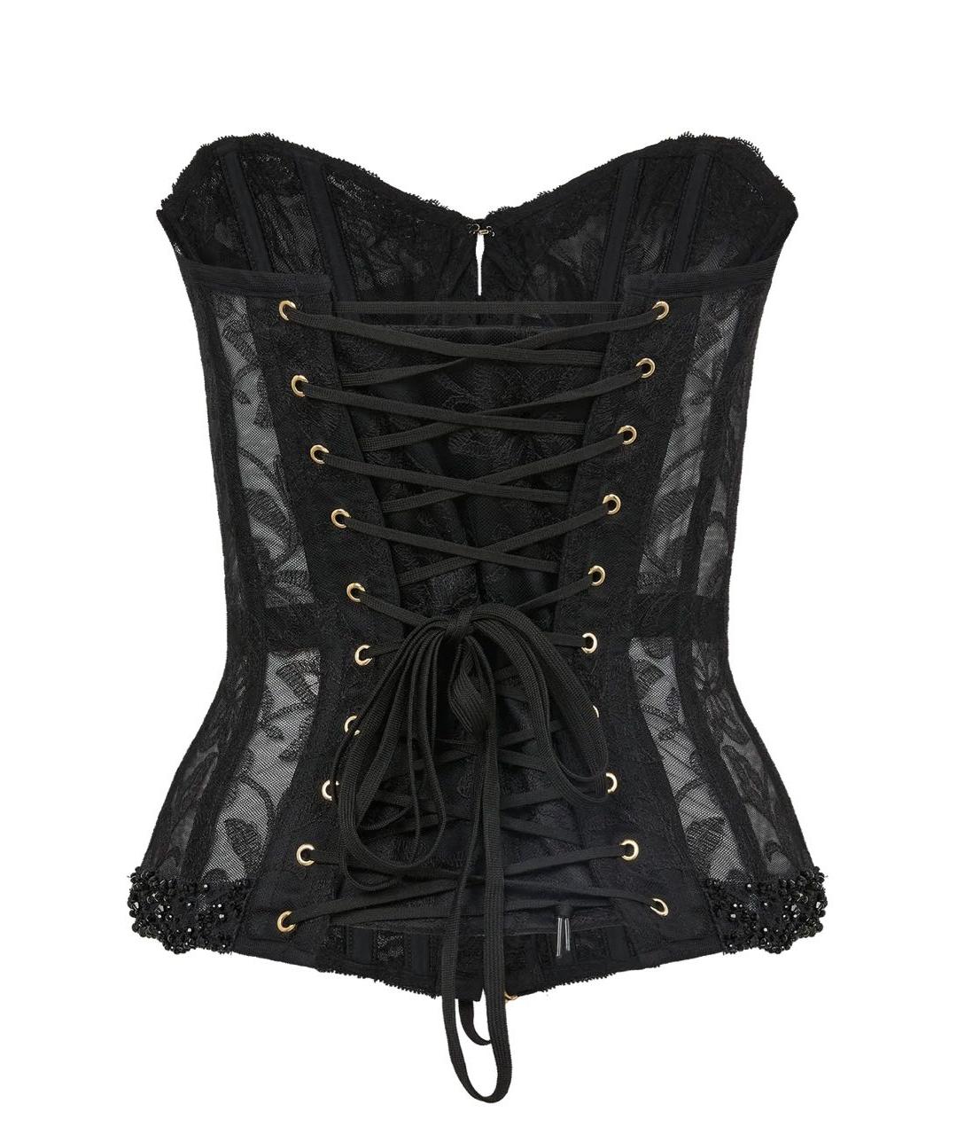 AGENT PROVOCATEUR Черный кружевной корсет, фото 2