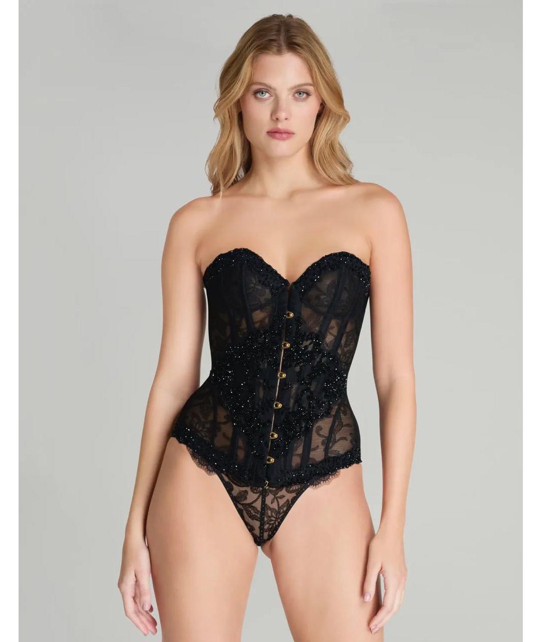 AGENT PROVOCATEUR Черный кружевной корсет, фото 3