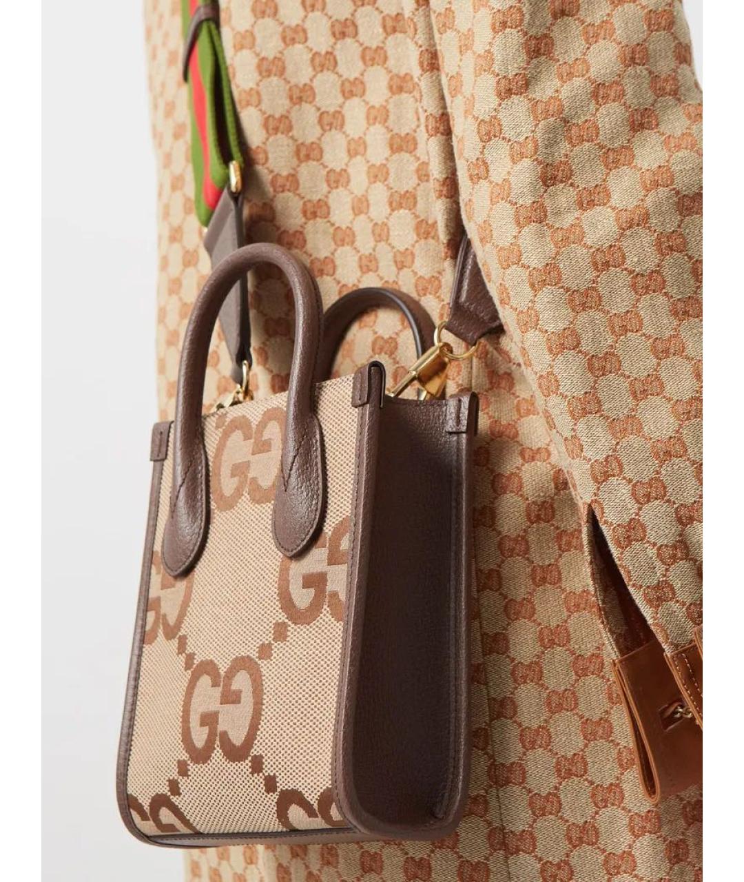GUCCI Коричневая сумка с короткими ручками, фото 8