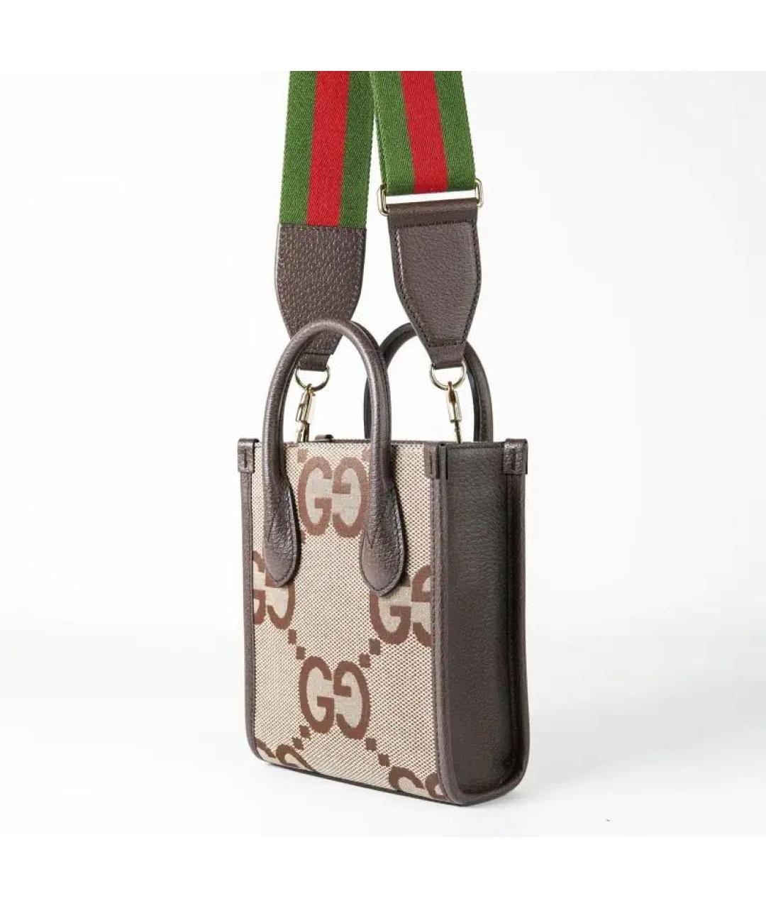 GUCCI Коричневая сумка с короткими ручками, фото 2