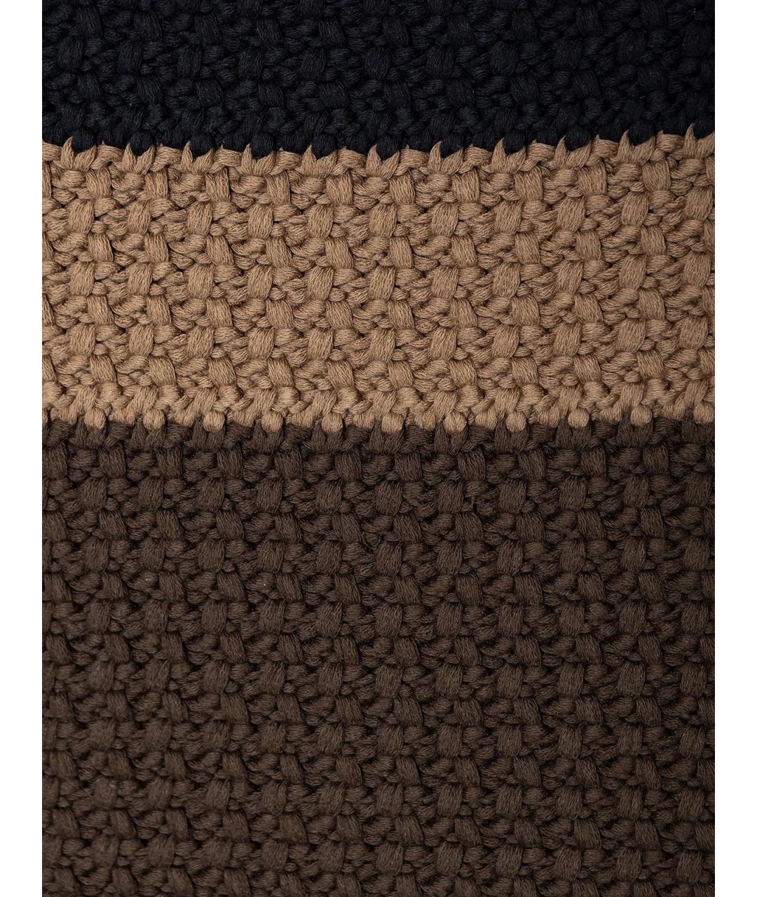 FENDI Коричневая хлопковая футболка, фото 3