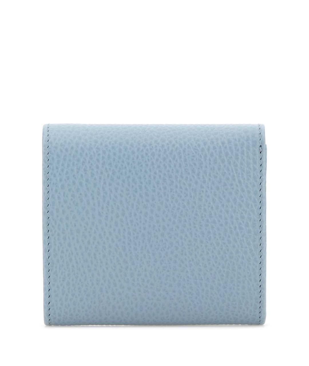 GUCCI Голубой кожаный кошелек, фото 3