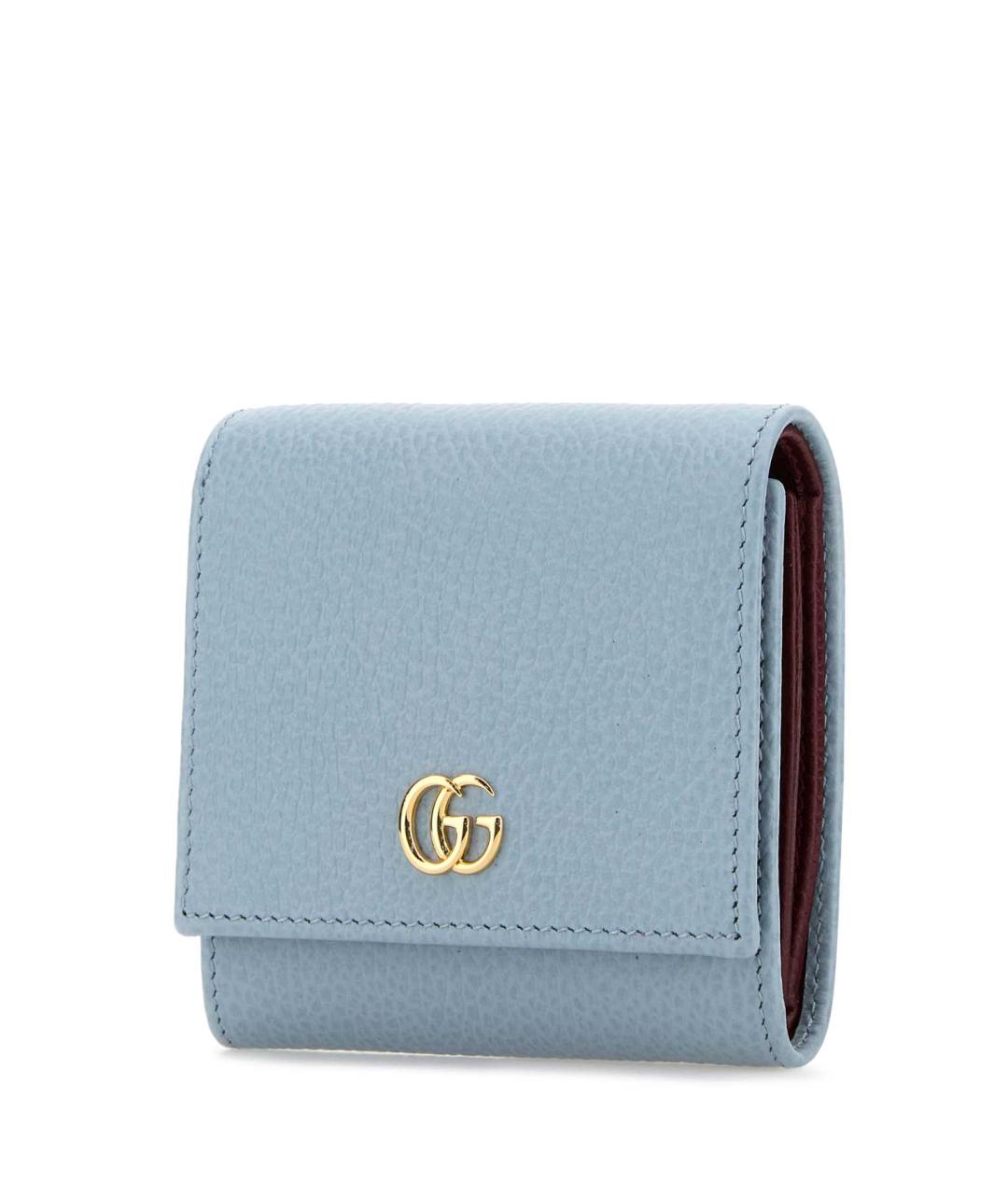 GUCCI Голубой кожаный кошелек, фото 2
