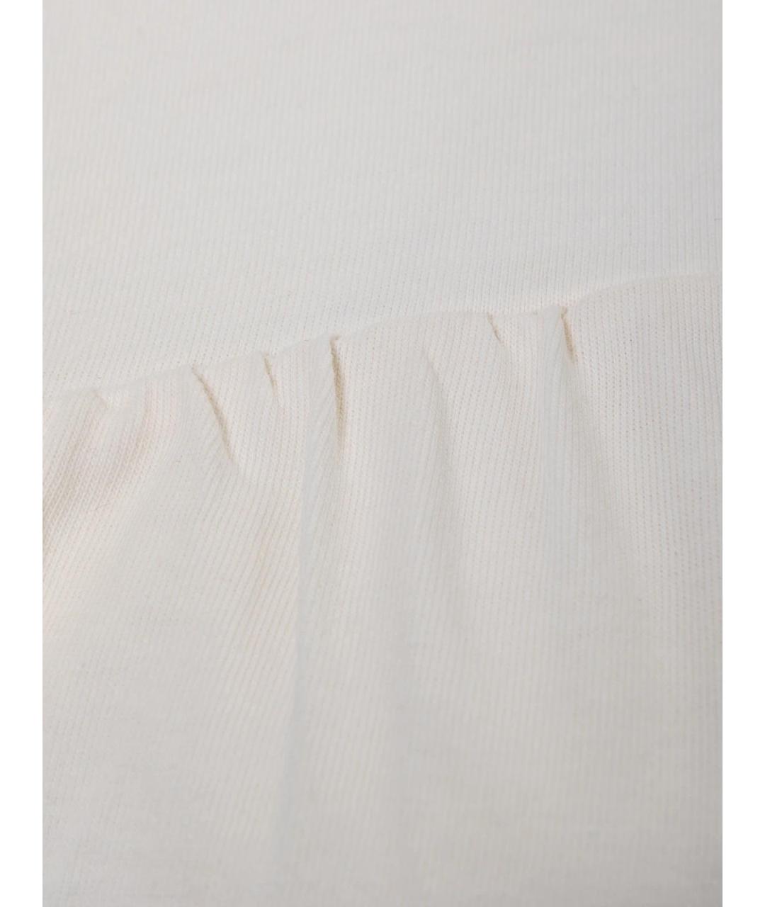 JACQUEMUS Белая хлопковая футболка, фото 4