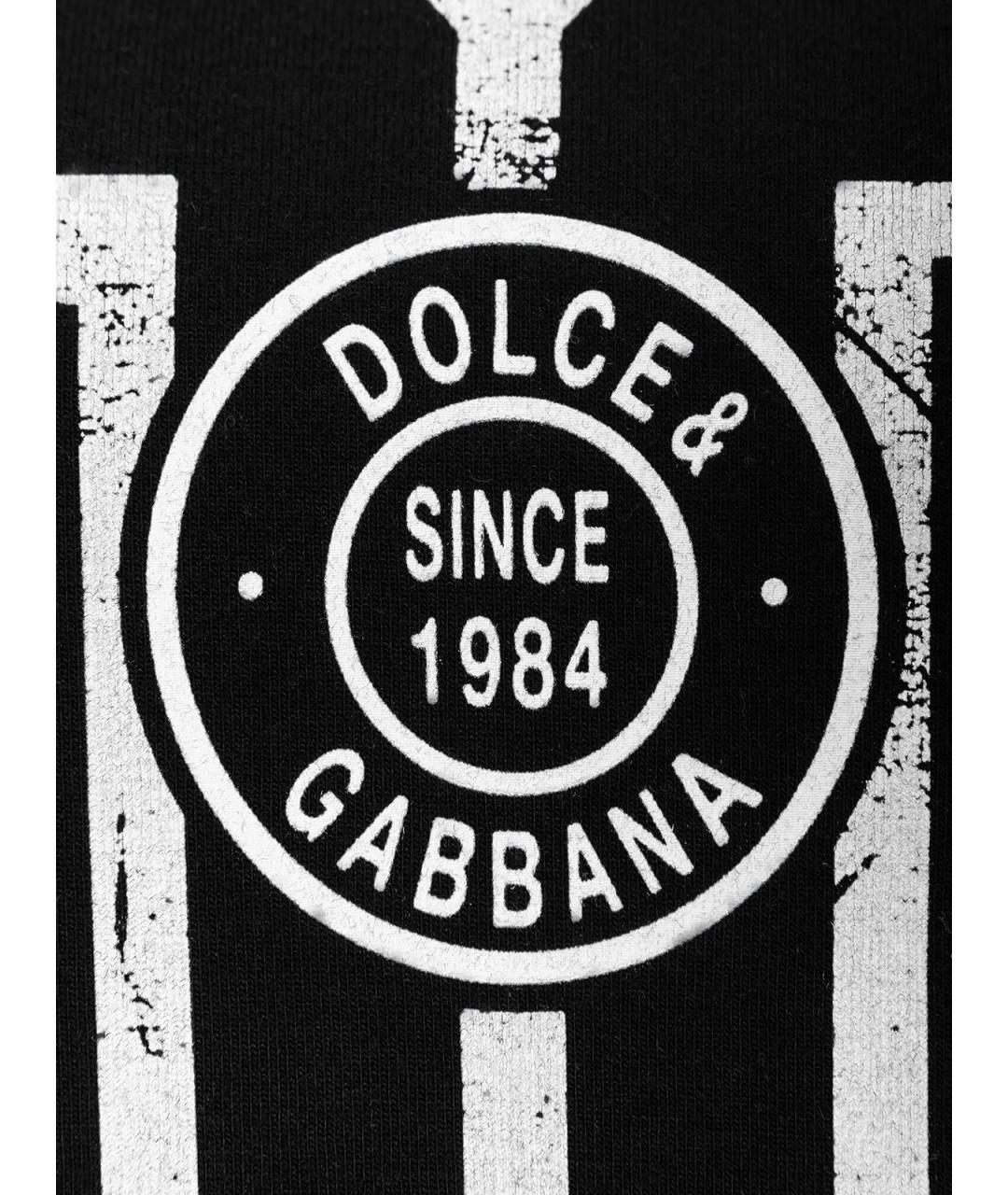 DOLCE&GABBANA Черный хлопковый костюм с брюками, фото 3