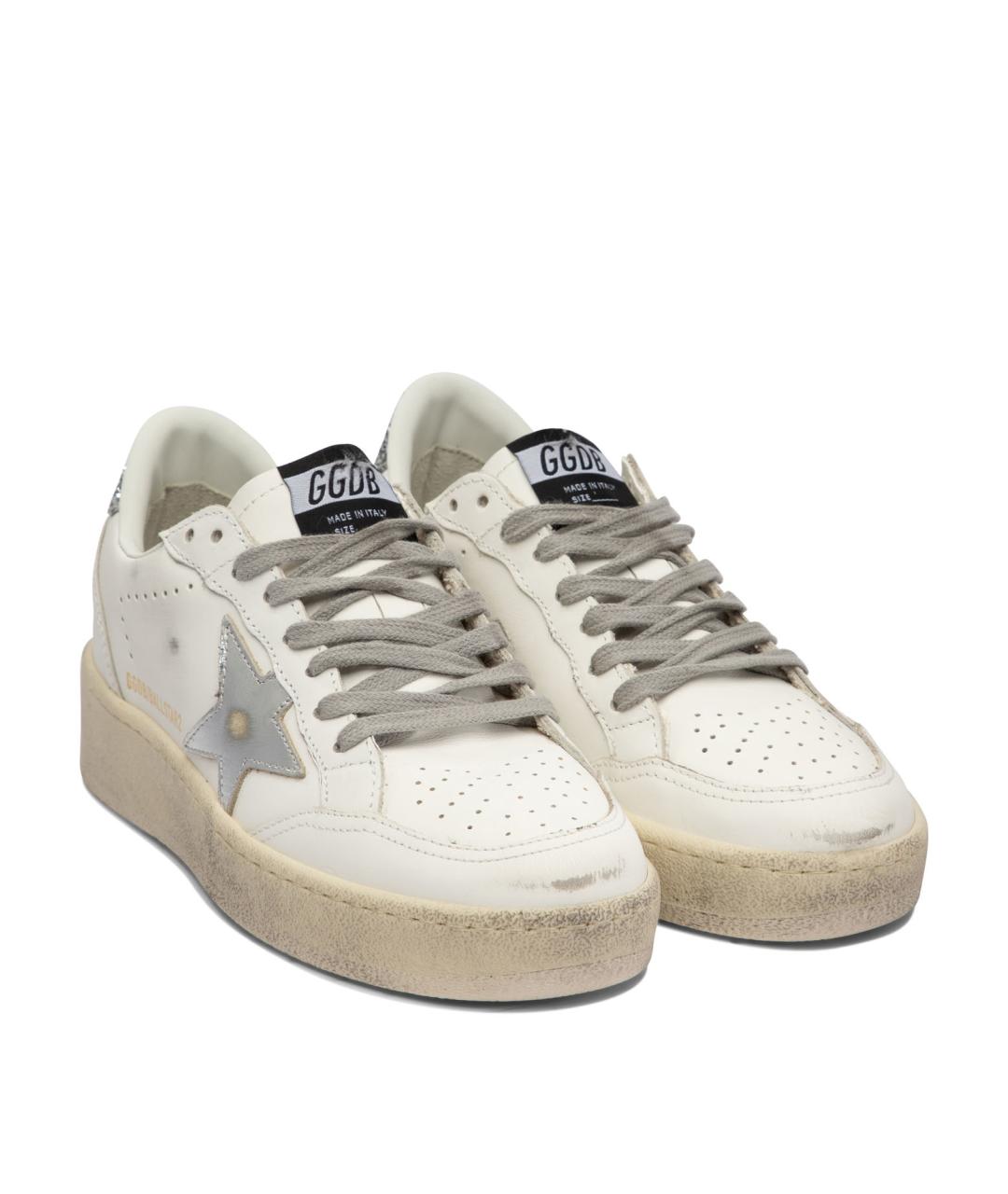 GOLDEN GOOSE DELUXE BRAND Белые кожаные кеды, фото 2