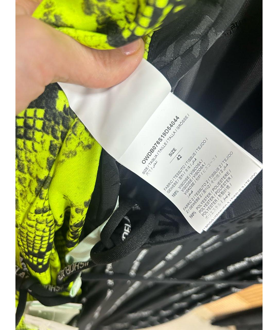 OFF-WHITE Черное платье, фото 4