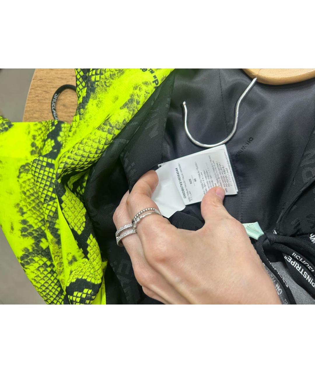 OFF-WHITE Черное платье, фото 4