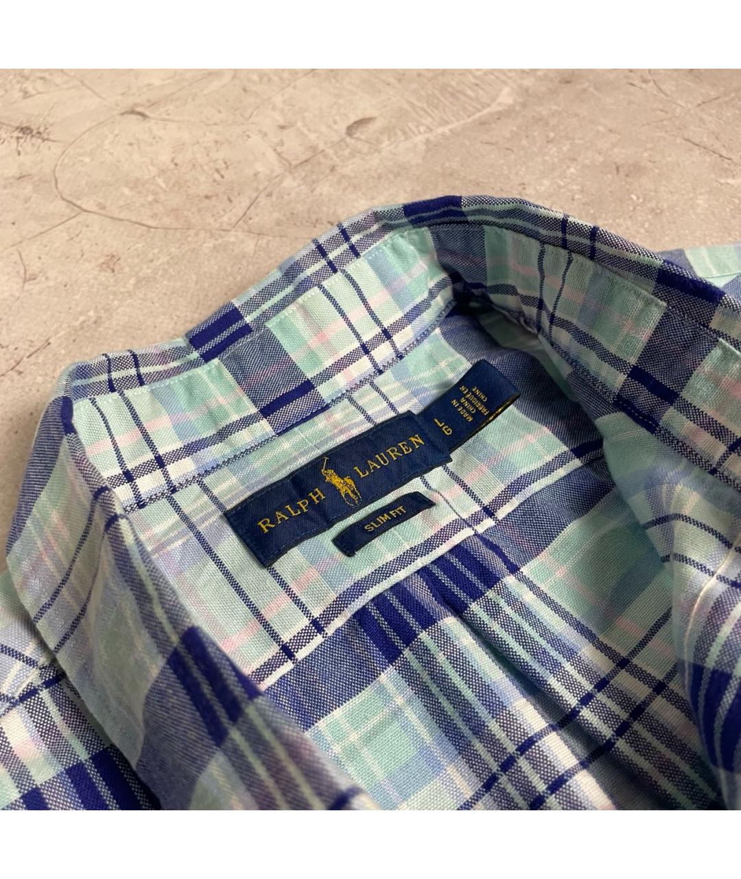 RALPH LAUREN Мульти хлопковая кэжуал рубашка, фото 3