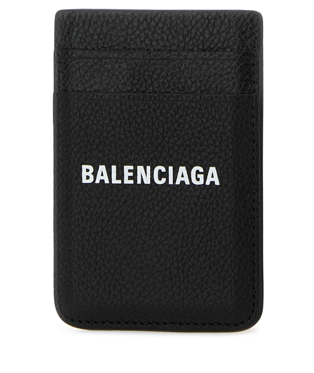 BALENCIAGA Черный кожаный кардхолдер, фото 1