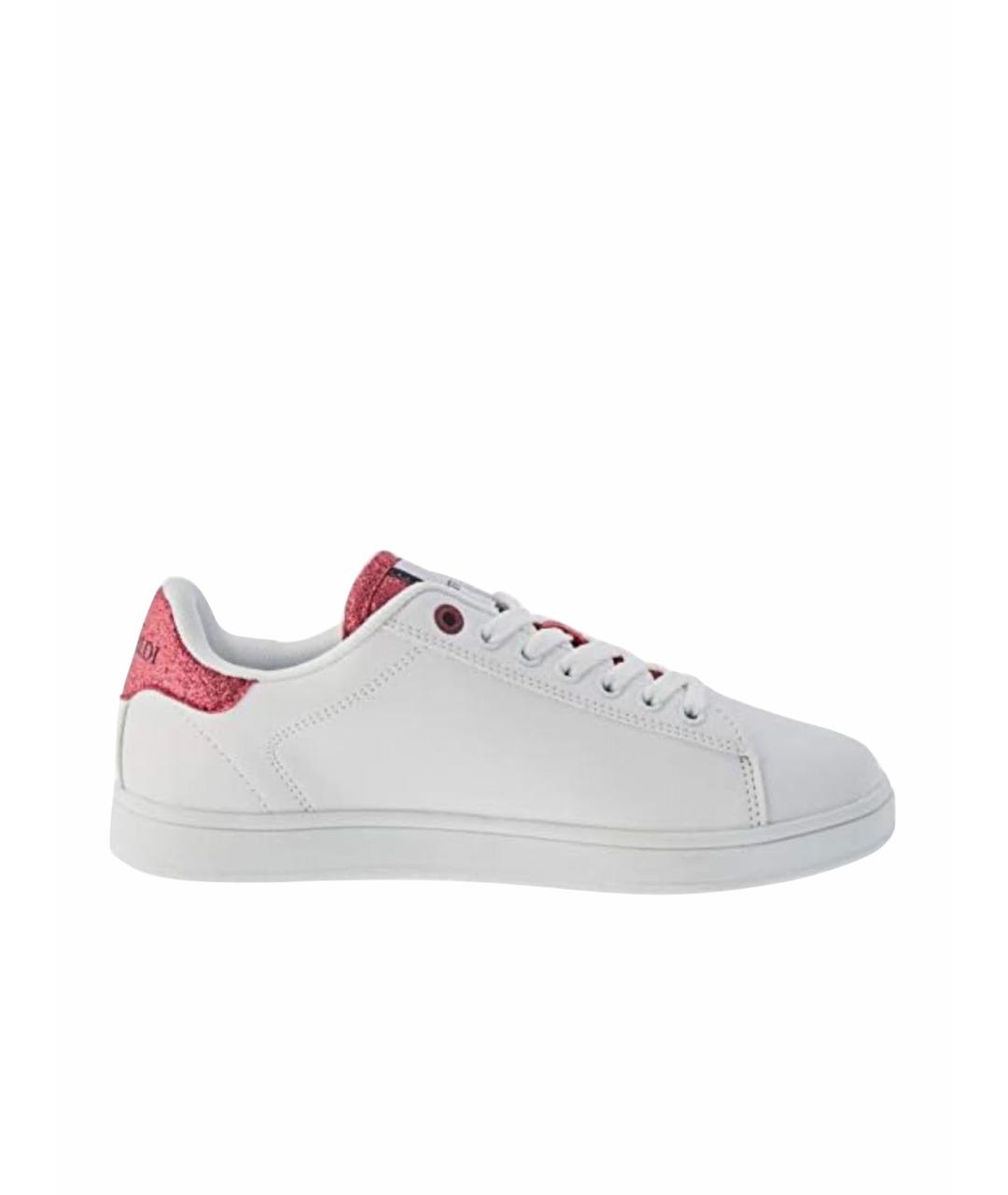 TRUSSARDI Белые кроссовки из искусственной кожи, фото 1
