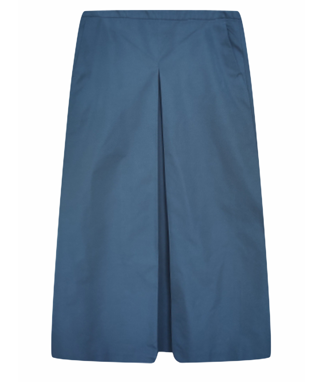 MAX MARA Темно-синяя хлопковая юбка макси, фото 1