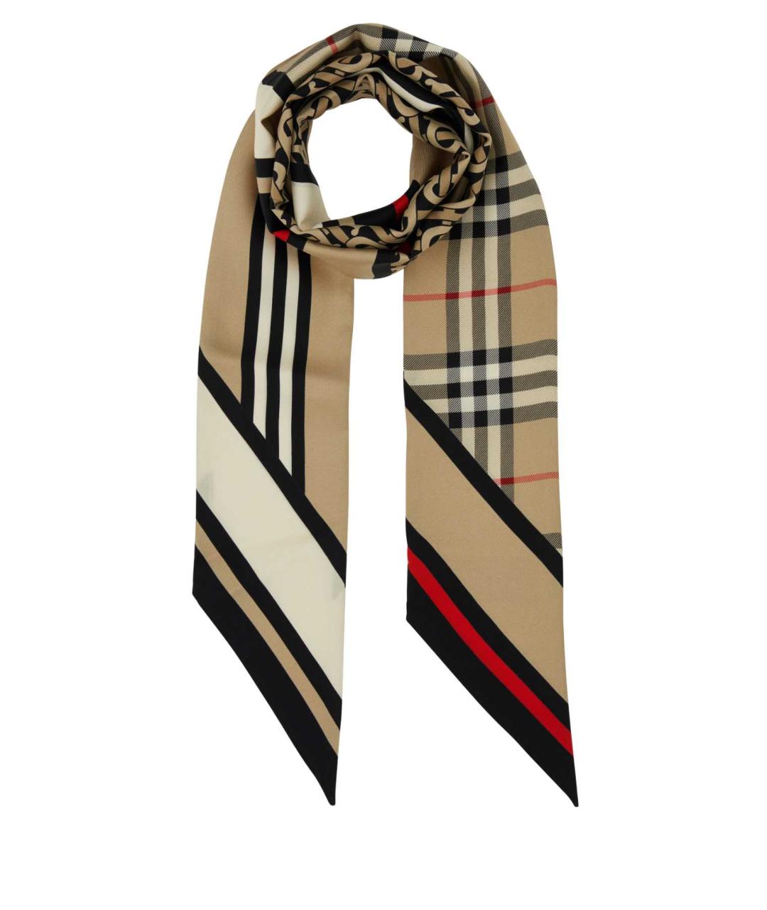 BURBERRY Мульти шелковый шарф, фото 1