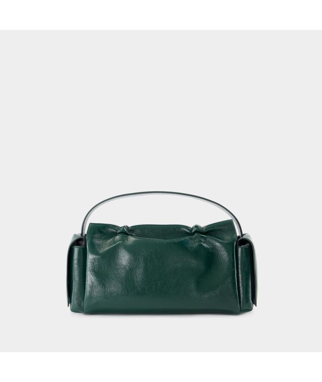 ACNE STUDIOS Зеленая кожаная сумка через плечо, фото 3