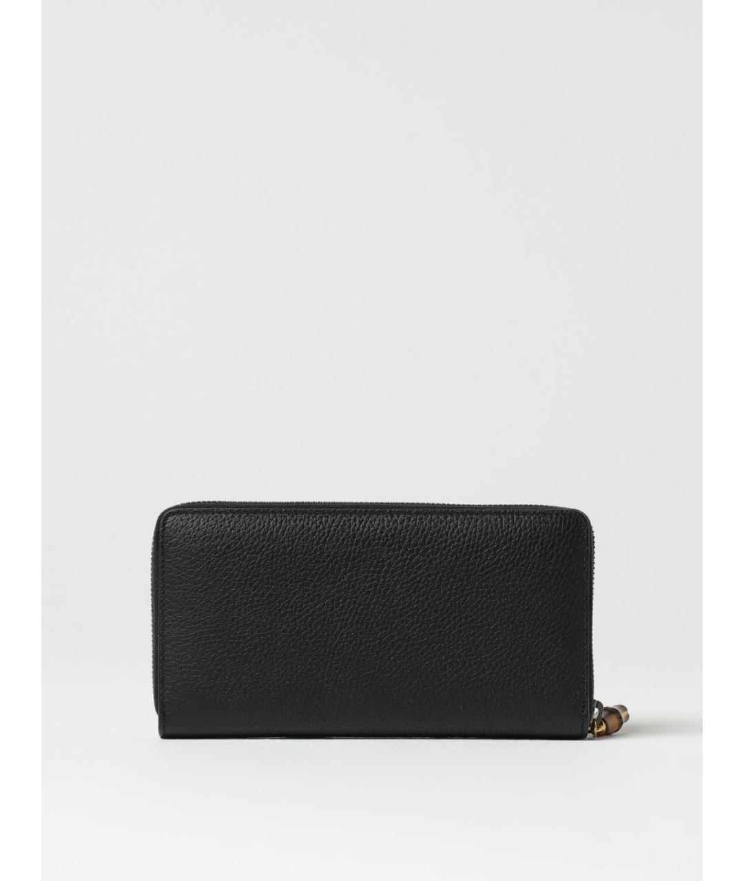 GUCCI Черный кожаный кошелек, фото 3