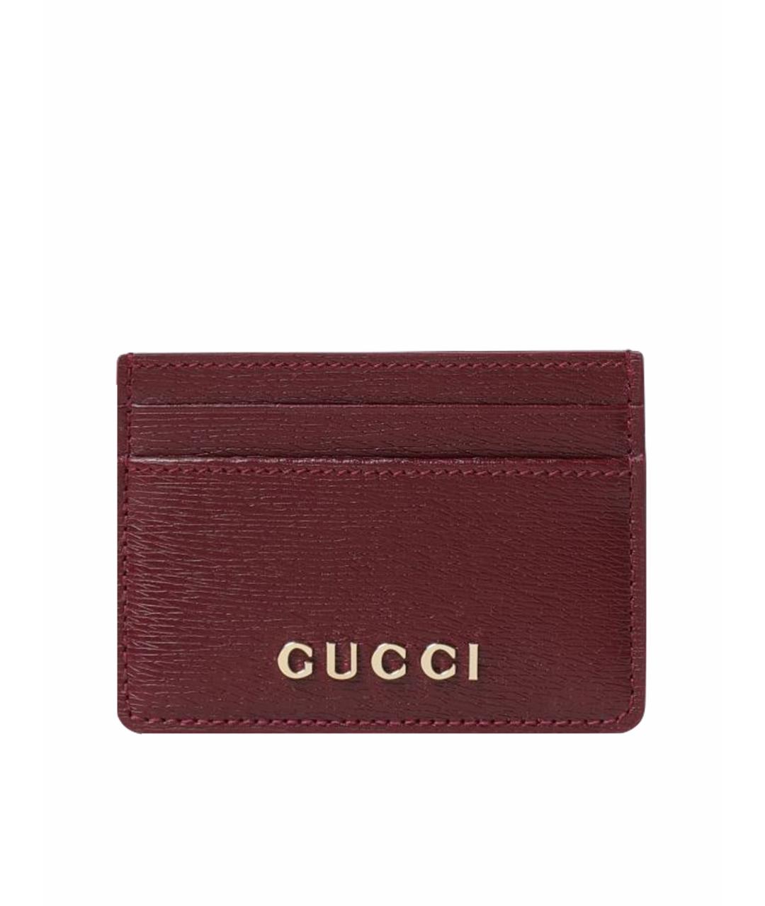 GUCCI Бордовый кардхолдер, фото 1