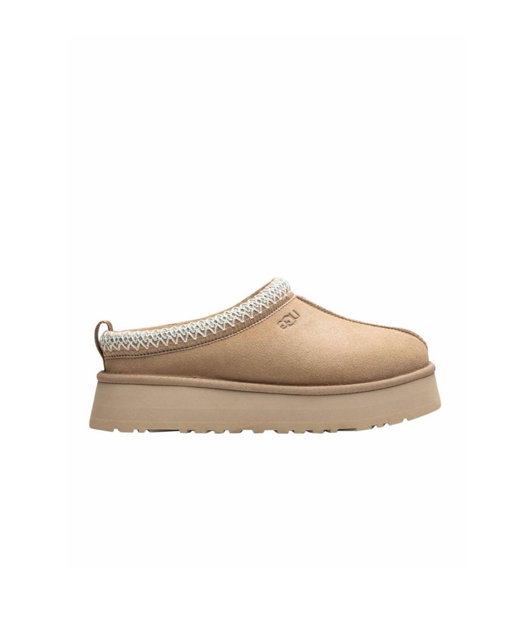 UGG AUSTRALIA Бежевые замшевые мюли, фото 3