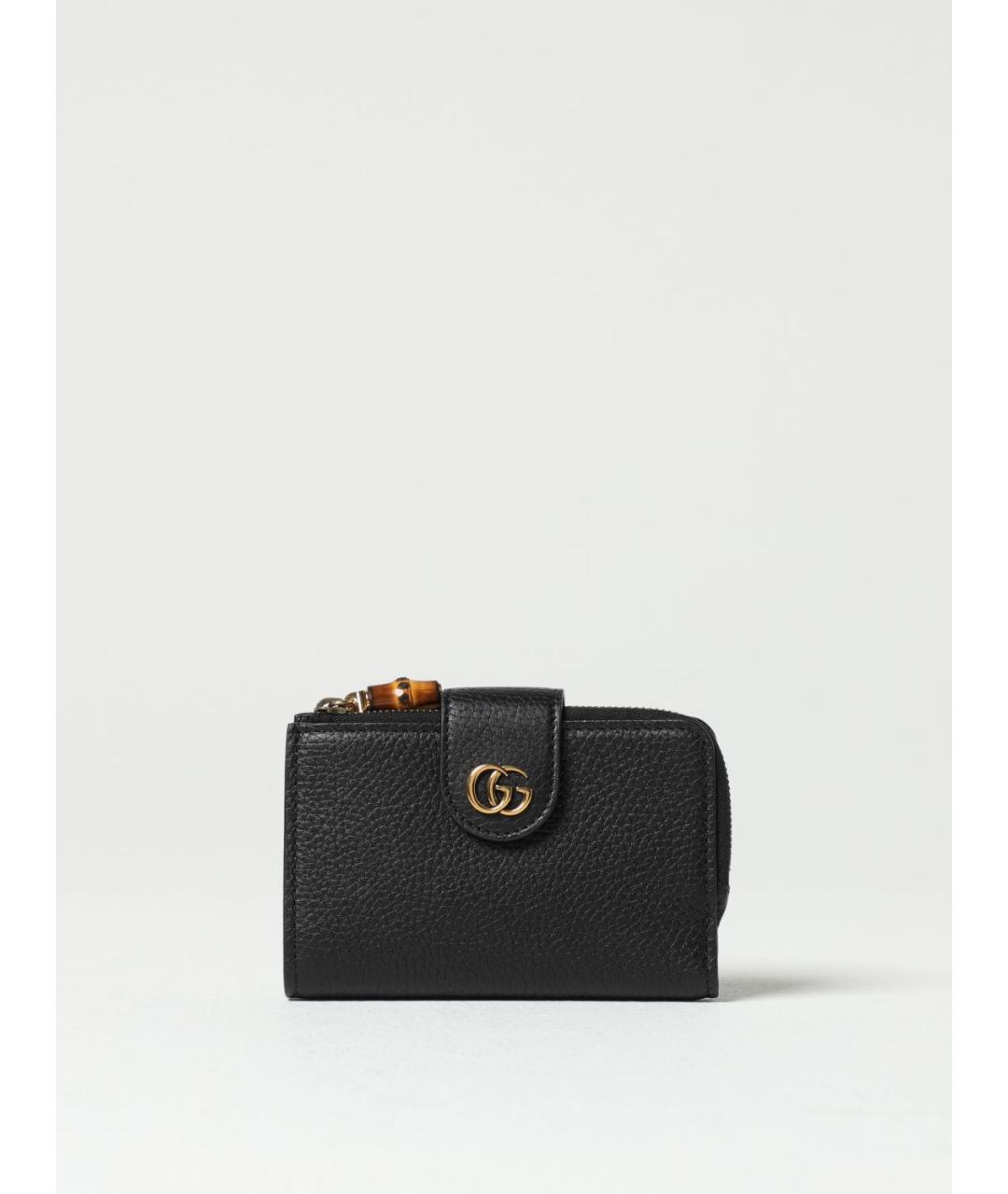 GUCCI Черный кожаный кошелек, фото 4