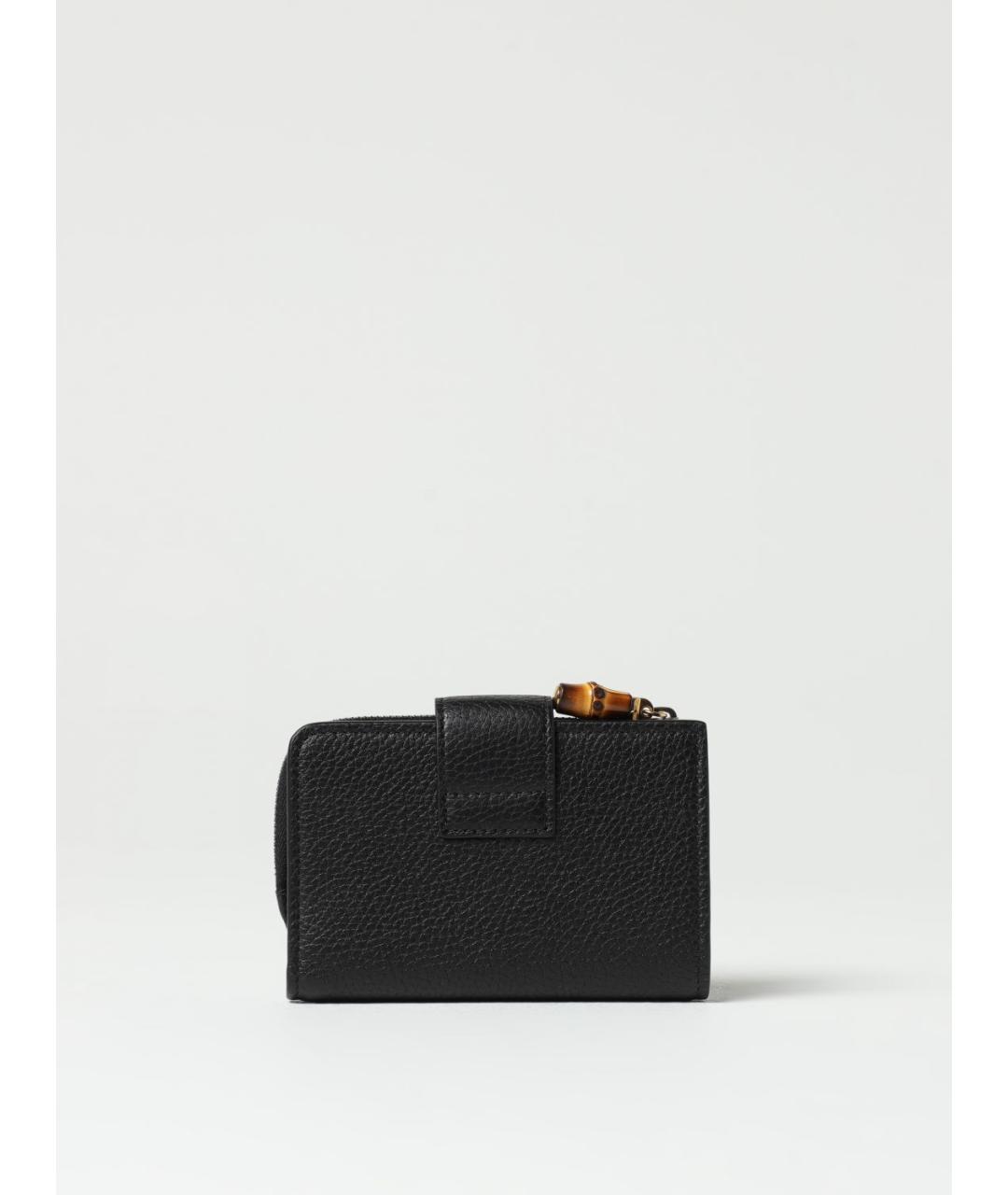 GUCCI Черный кожаный кошелек, фото 3