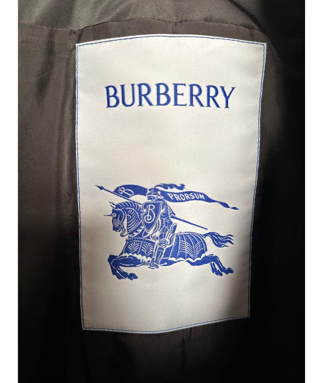 BURBERRY Черная кожаная куртка, фото 3