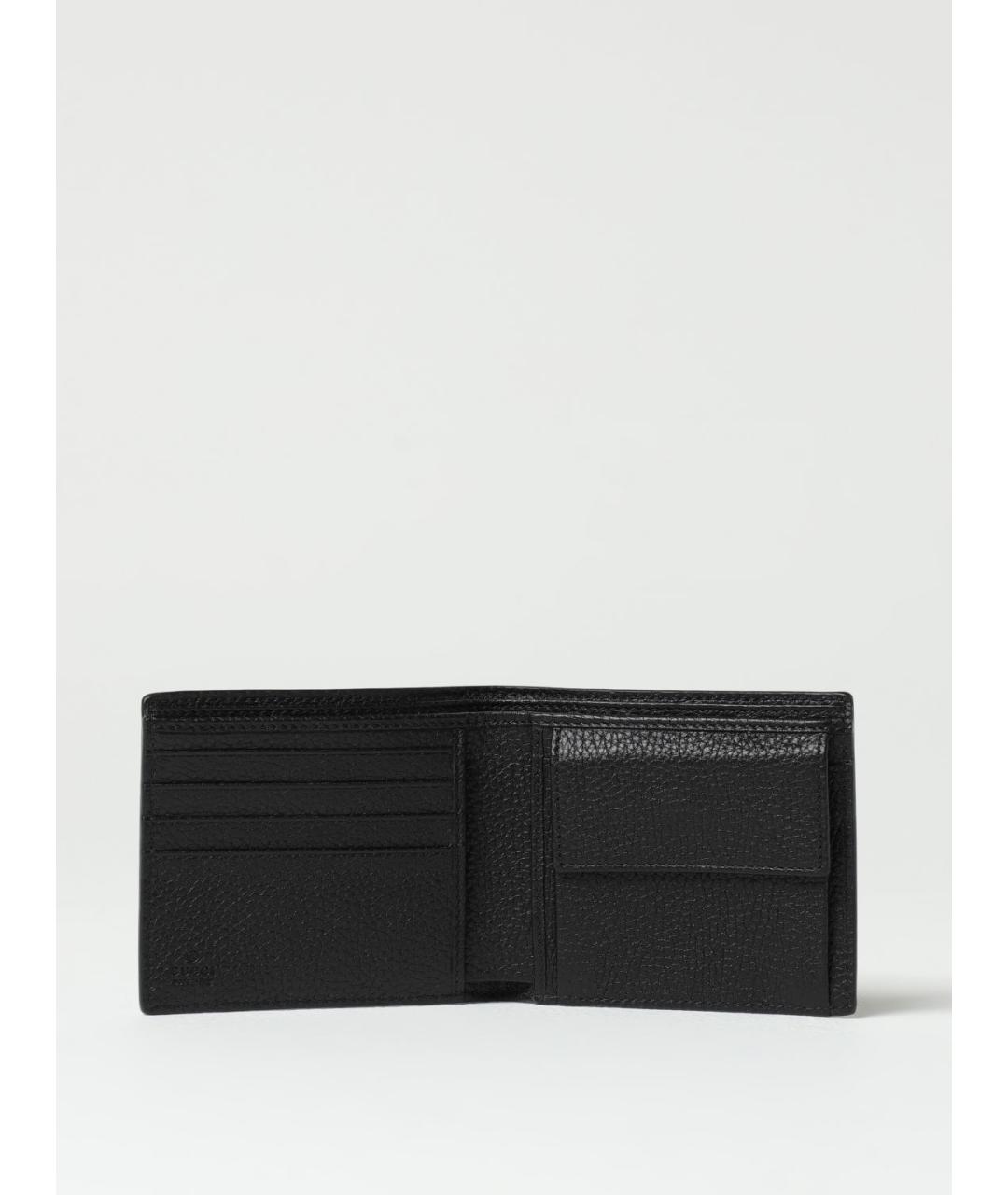 GUCCI Черный кожаный кошелек, фото 2