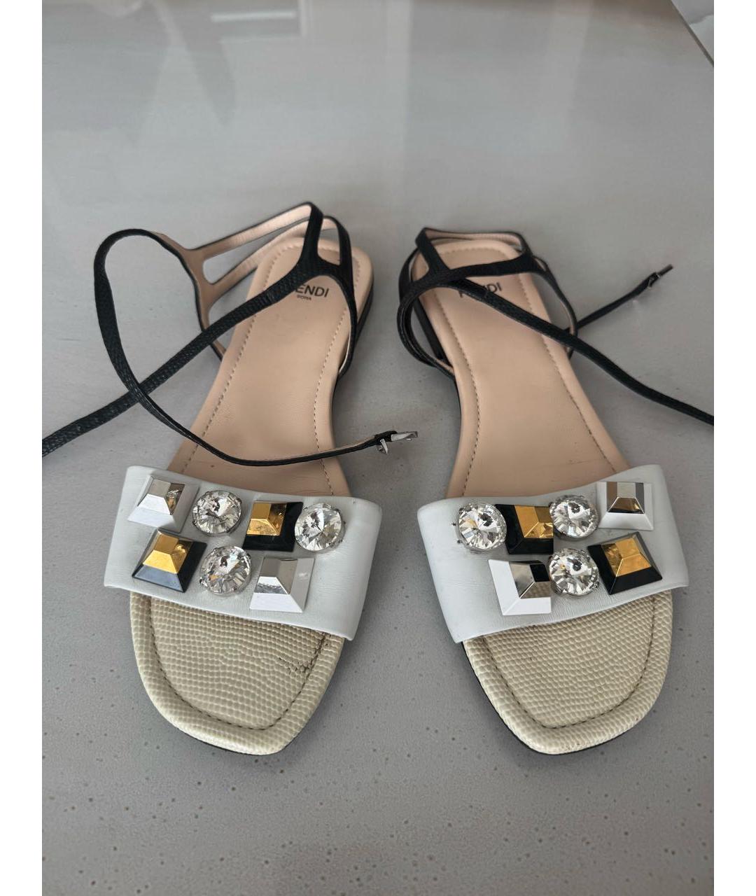 FENDI Босоножки из экзотической кожи, фото 3