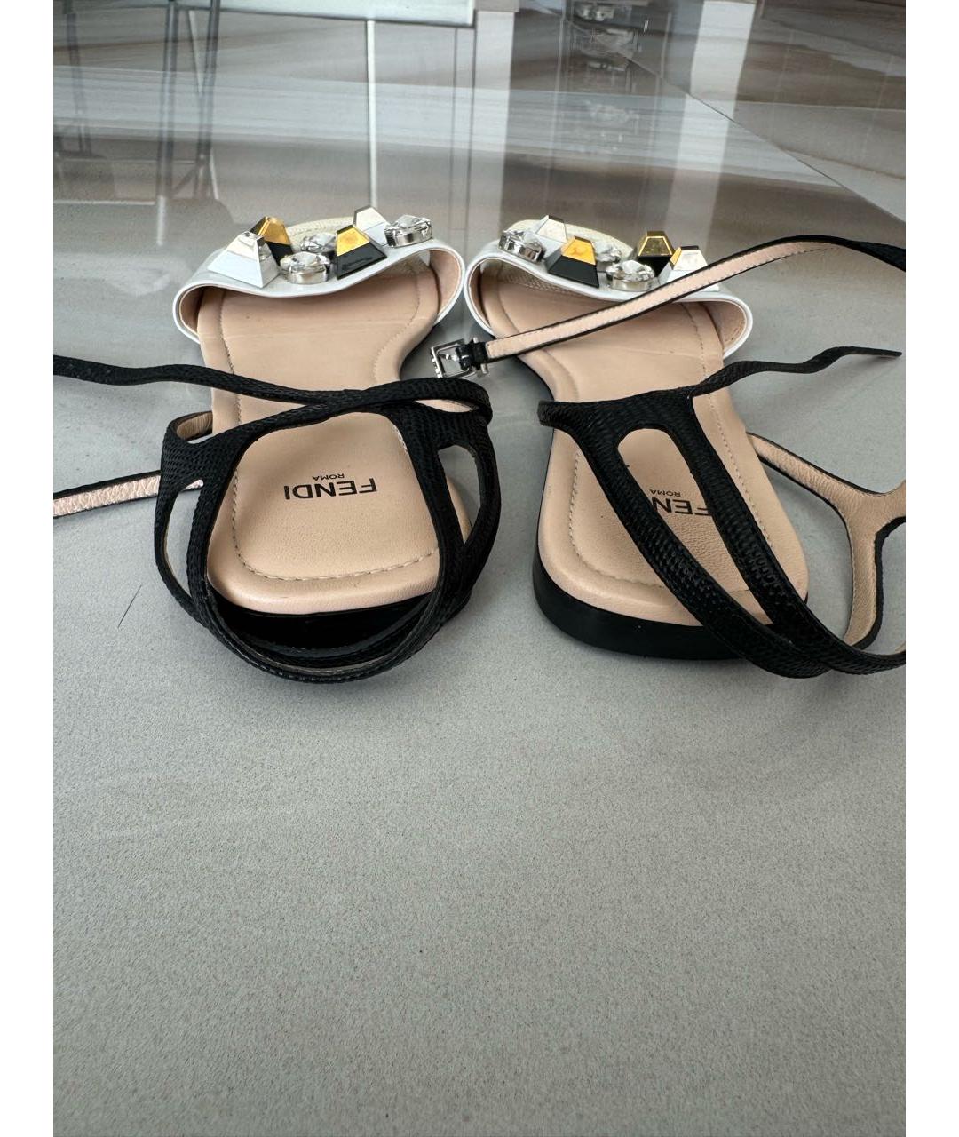FENDI Босоножки из экзотической кожи, фото 5
