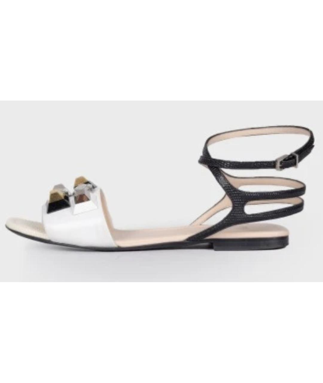 FENDI Босоножки из экзотической кожи, фото 6