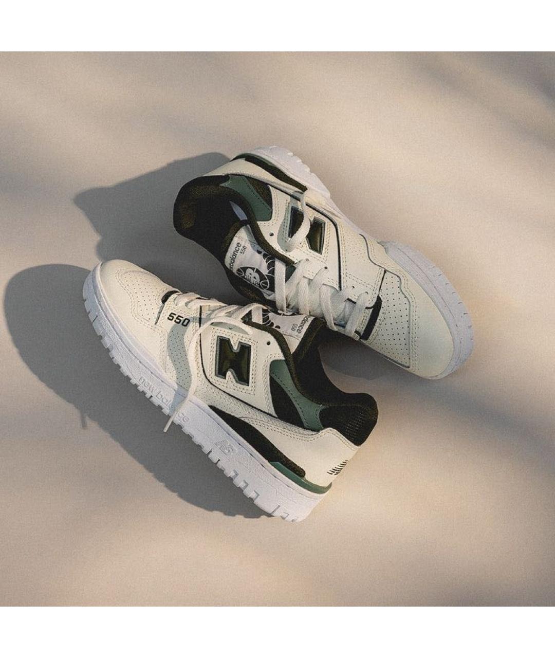 NEW BALANCE Зеленые кожаные кеды, фото 4