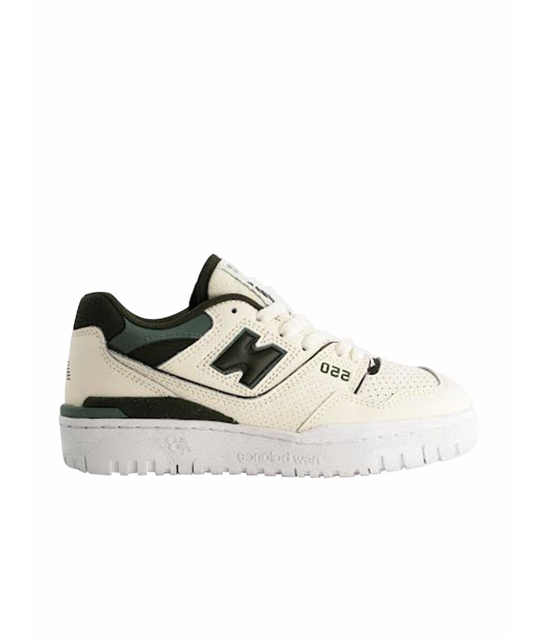 NEW BALANCE Зеленые кожаные кеды, фото 1