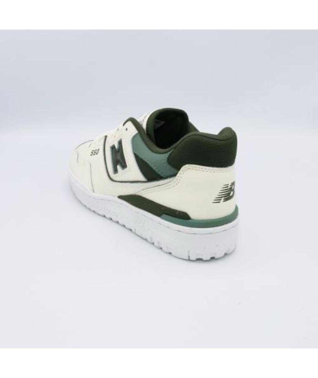 NEW BALANCE Зеленые кожаные кеды, фото 3