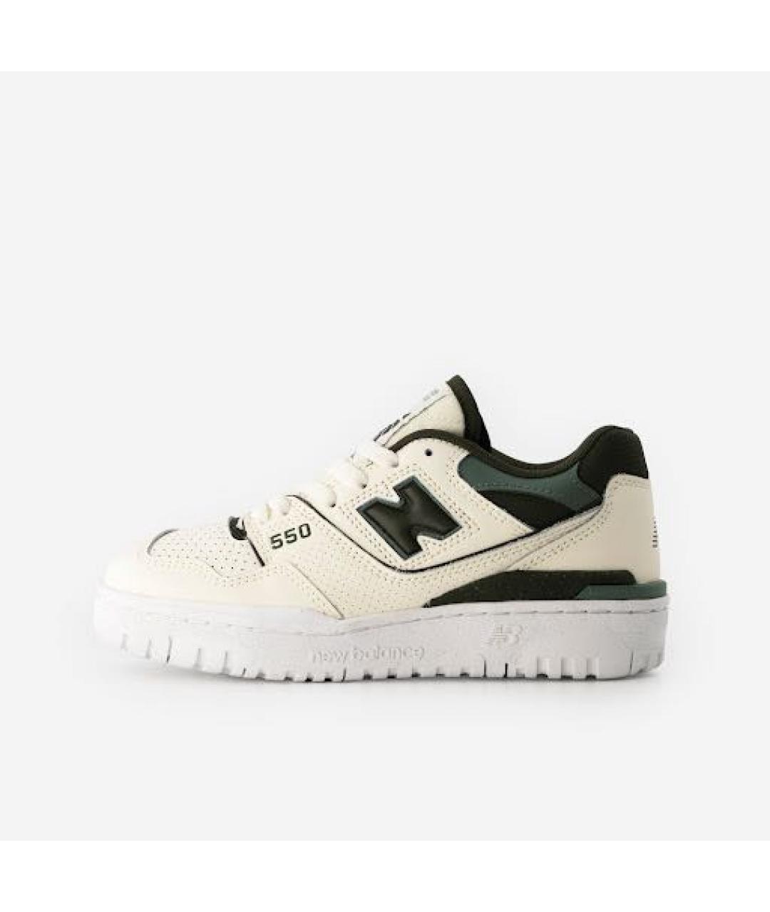 NEW BALANCE Зеленые кожаные кеды, фото 5