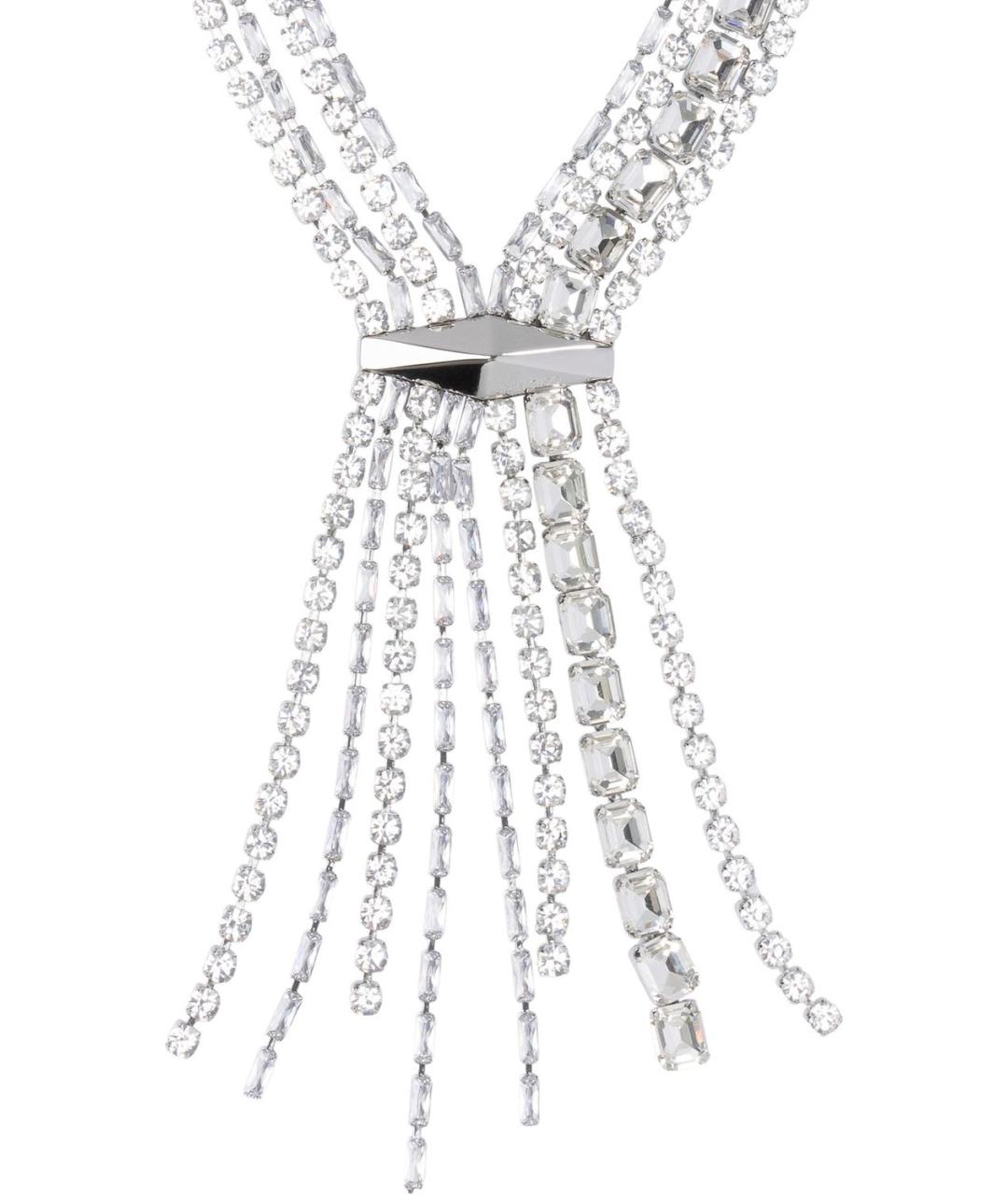JIMMY CHOO Серебряное металлическое колье, фото 2