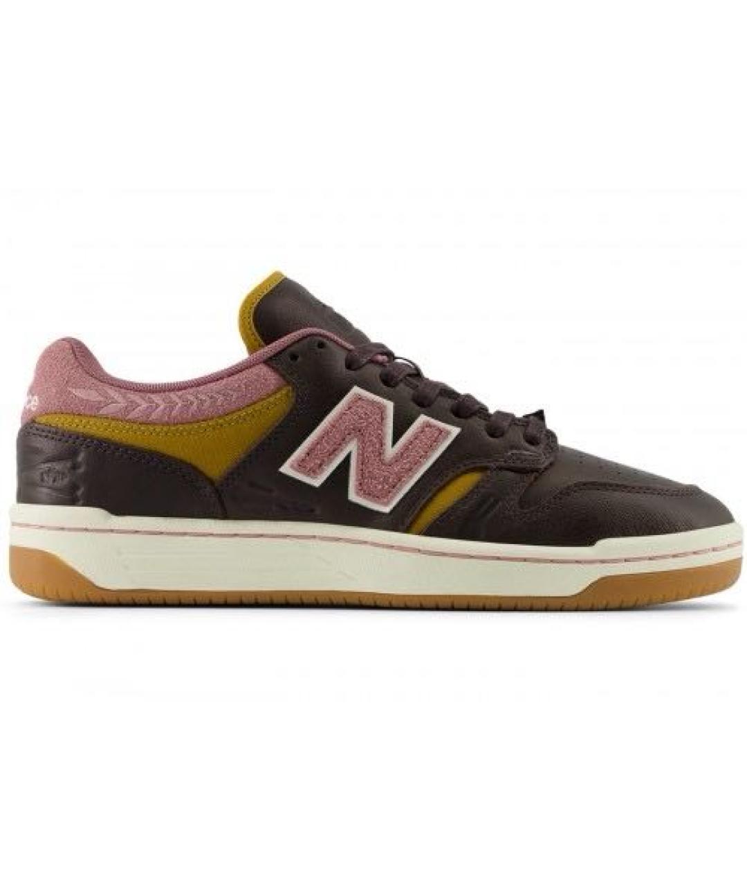 NEW BALANCE Коричневые кожаные кеды, фото 6