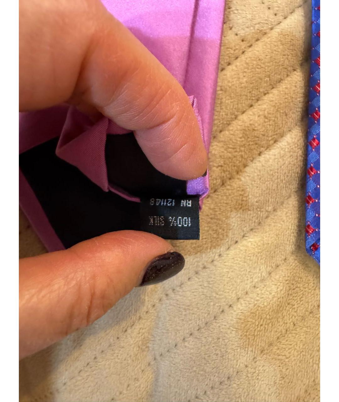 MICHAEL KORS Розовый шелковый галстук, фото 5