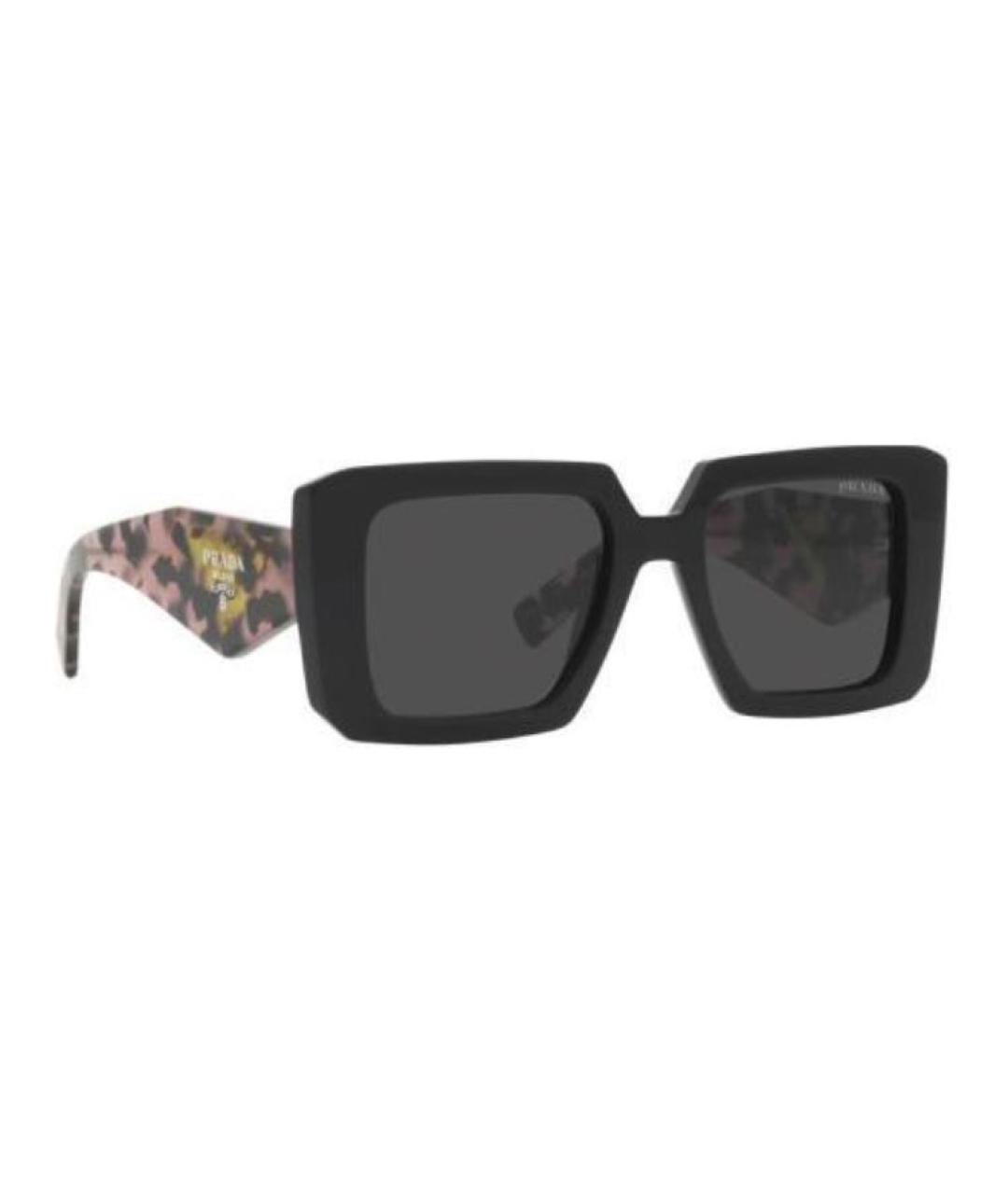 PRADA Черные пластиковые солнцезащитные очки, фото 4