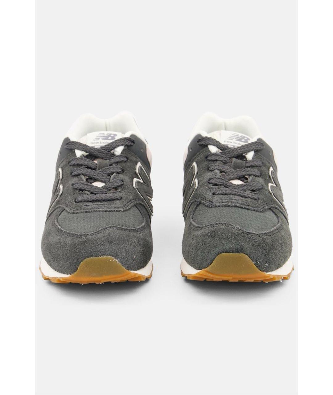 NEW BALANCE Серые кожаные кеды, фото 2