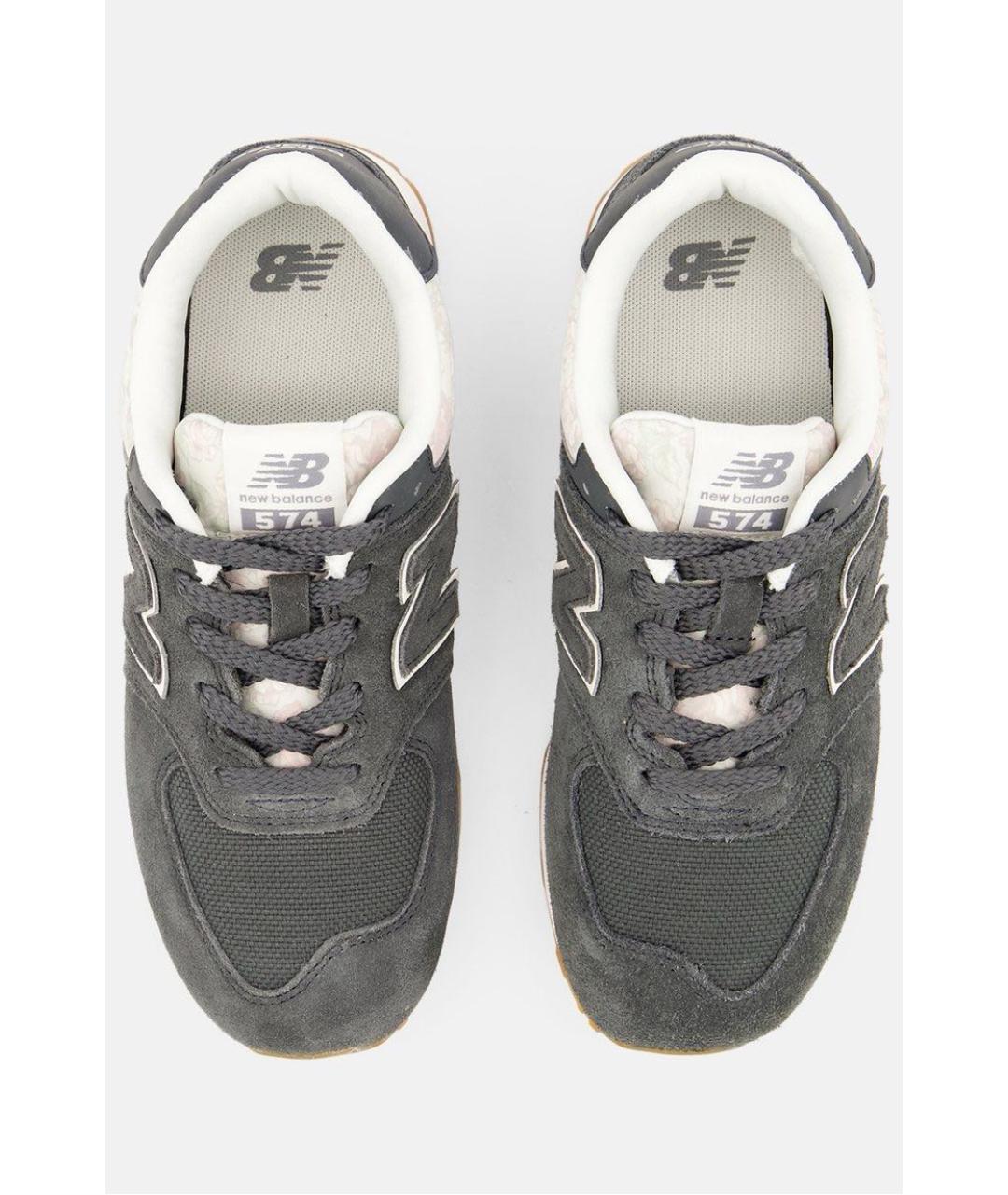 NEW BALANCE Серые кожаные кеды, фото 3