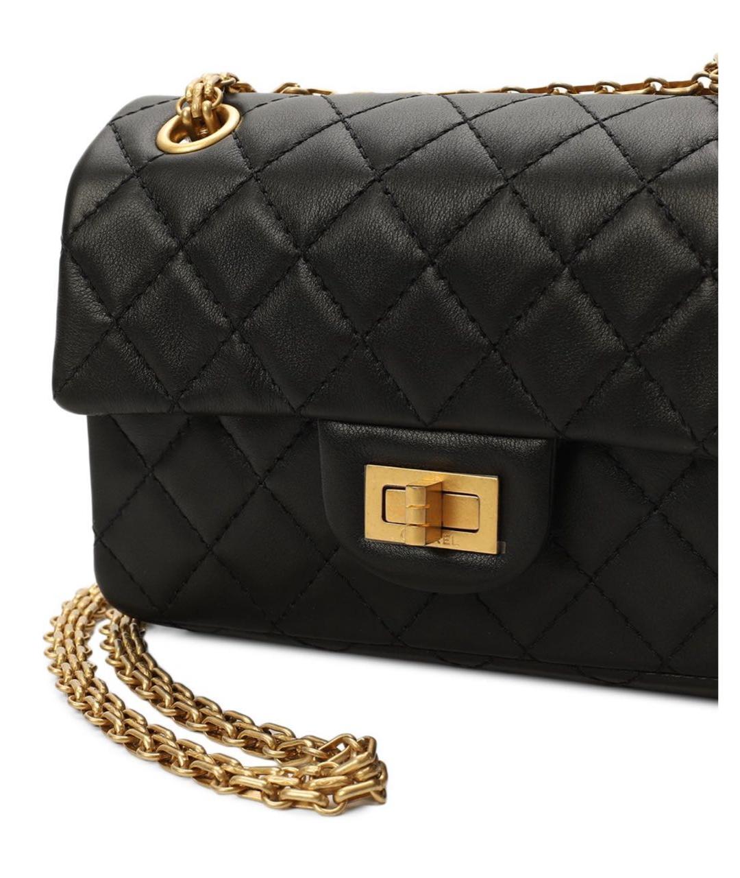 CHANEL Черная кожаная сумка через плечо, фото 6