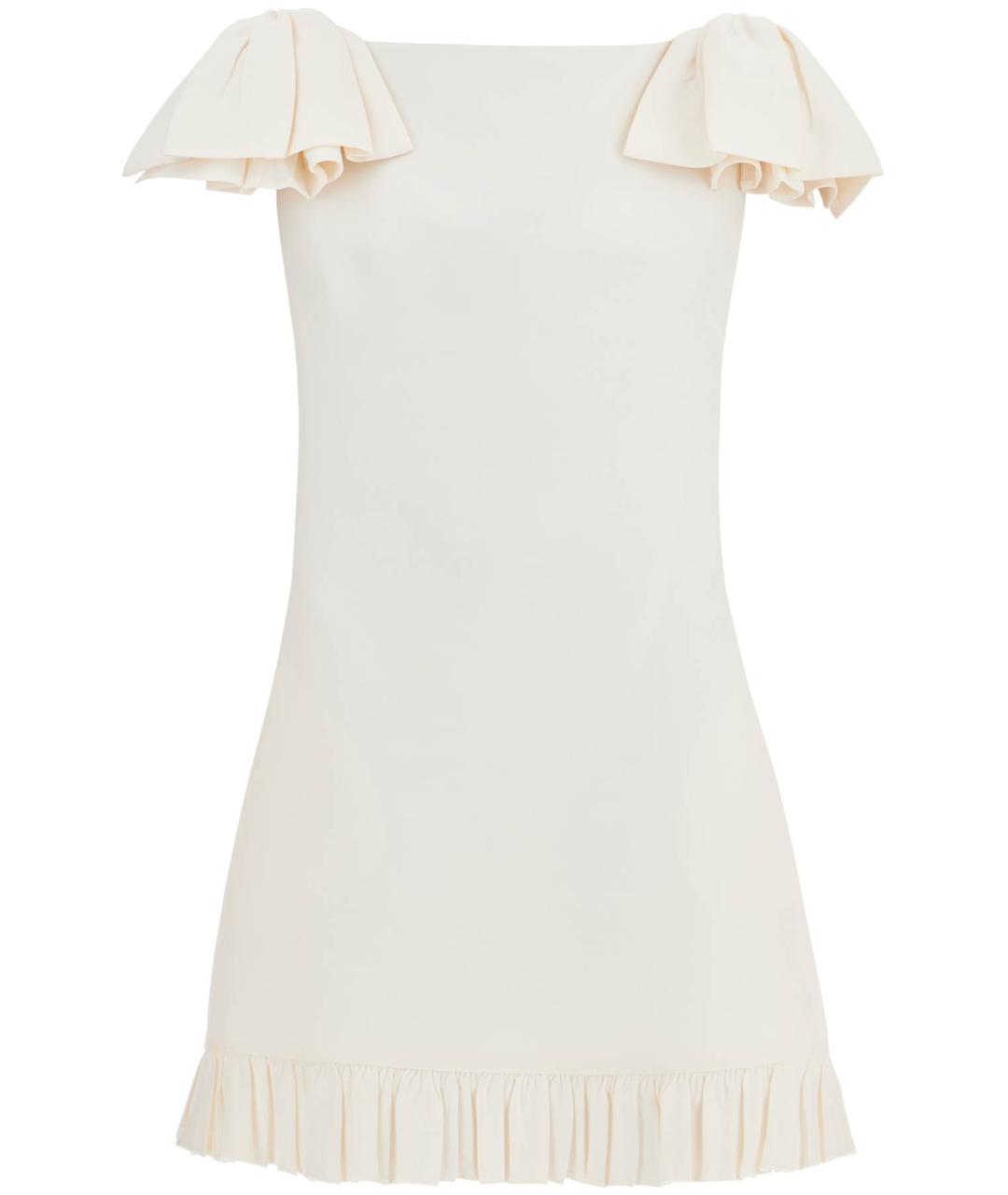 VALENTINO Бежевое хлопковое повседневное платье, фото 1