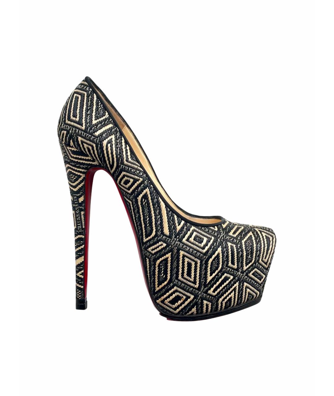 CHRISTIAN LOUBOUTIN Мульти текстильные туфли, фото 1