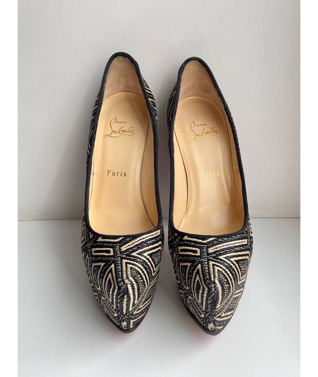 CHRISTIAN LOUBOUTIN Мульти текстильные туфли, фото 4