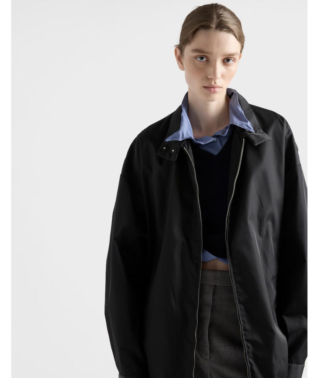 PRADA Черная полиамидовая куртка, фото 6