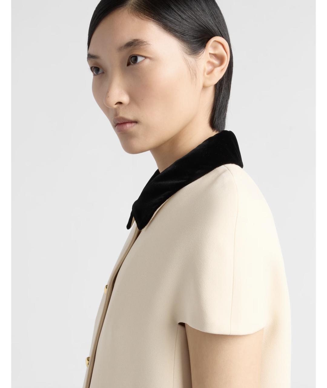 PRADA Бежевая ацетатная куртка, фото 4