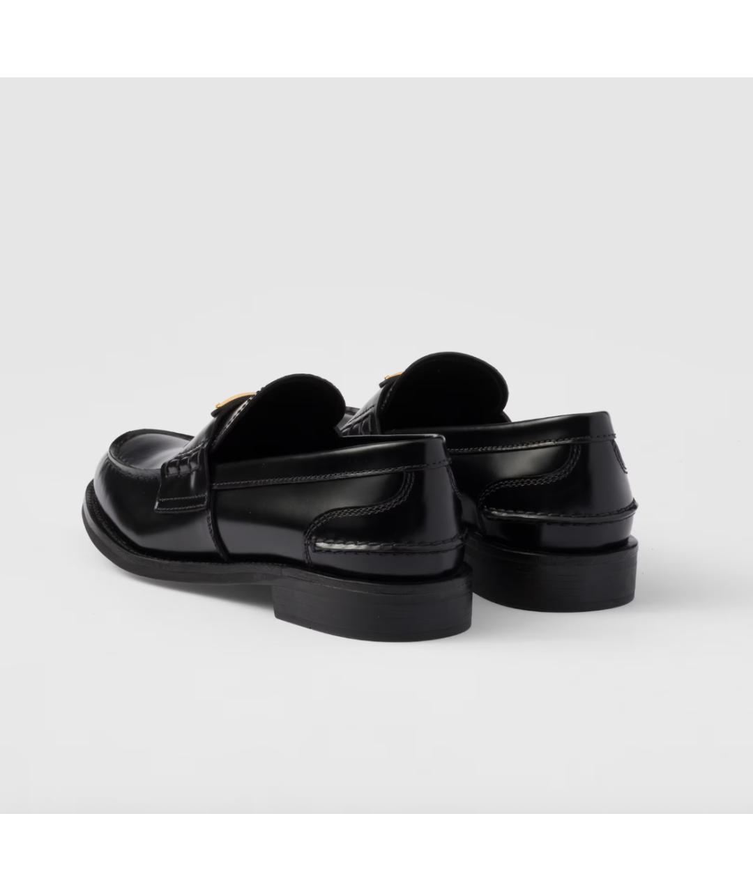 PRADA Черные кожаные лоферы, фото 5