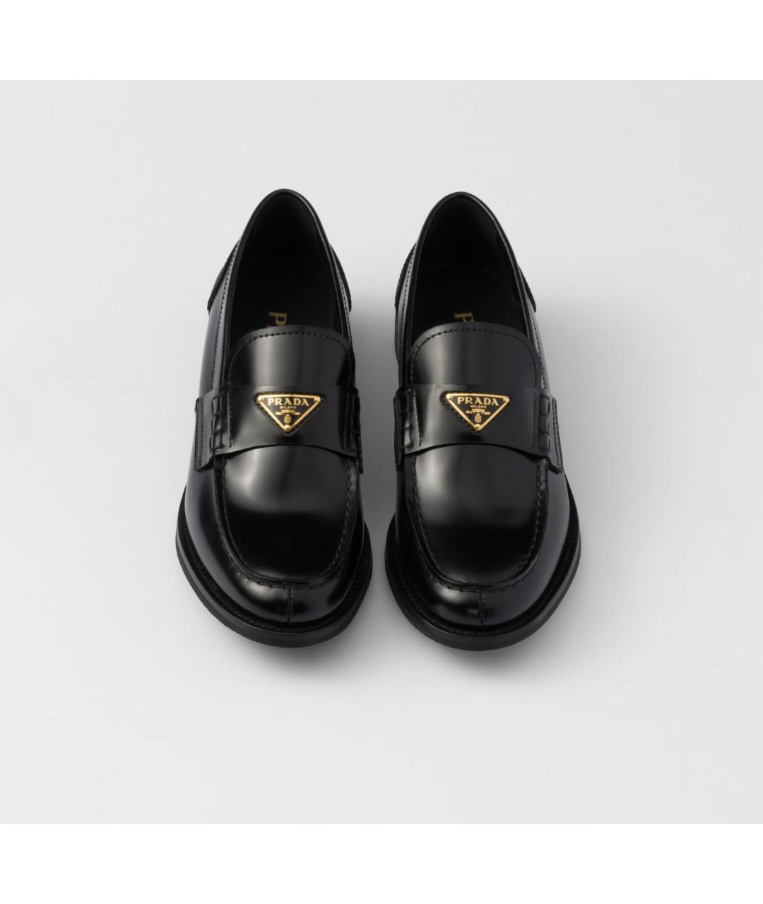 PRADA Черные кожаные лоферы, фото 3