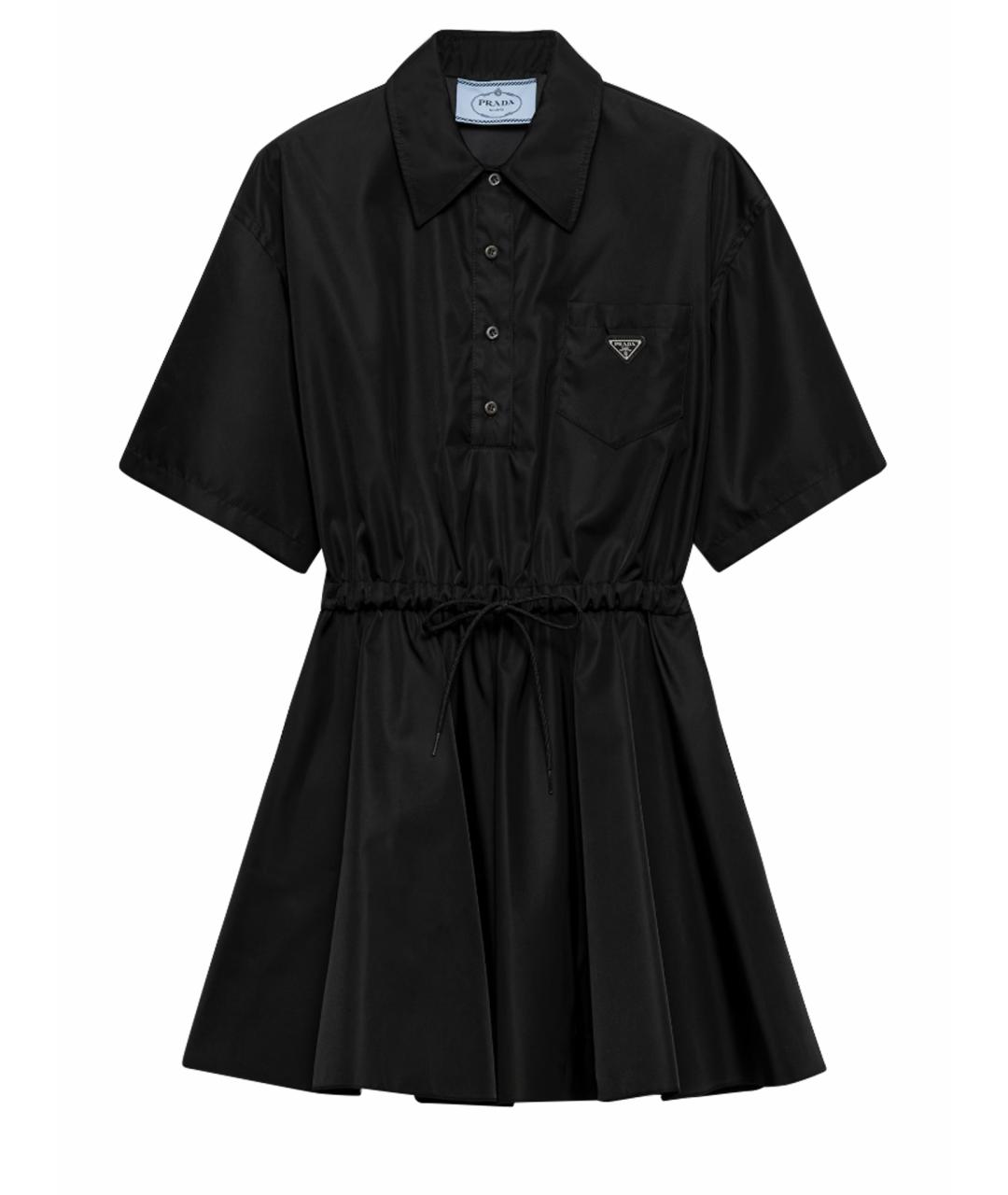 PRADA Черное полиамидовое платье, фото 1