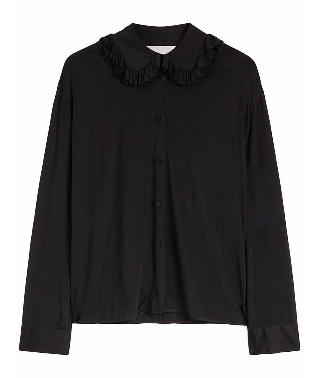 JIL SANDER Черная вискозная рубашка, фото 1