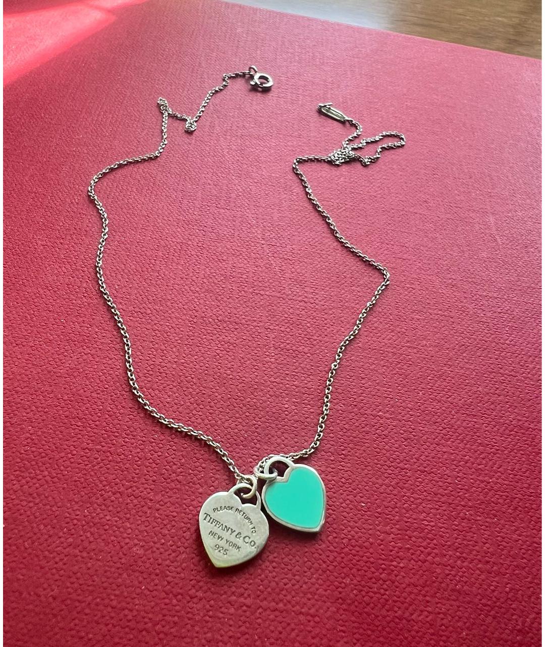 TIFFANY&CO Бирюзовая серебряная подвеска, фото 2